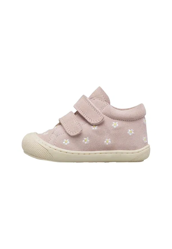 Ботинки на кожаной подкладке Cocoon vl embr daisies - touch-strap shoes Naturino, Puderrosa, пудрово-розовый