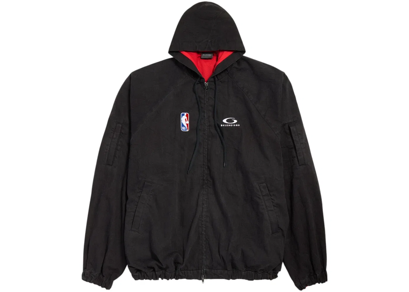 Мужская куртка с принтом Balenciaga x NBA, Black