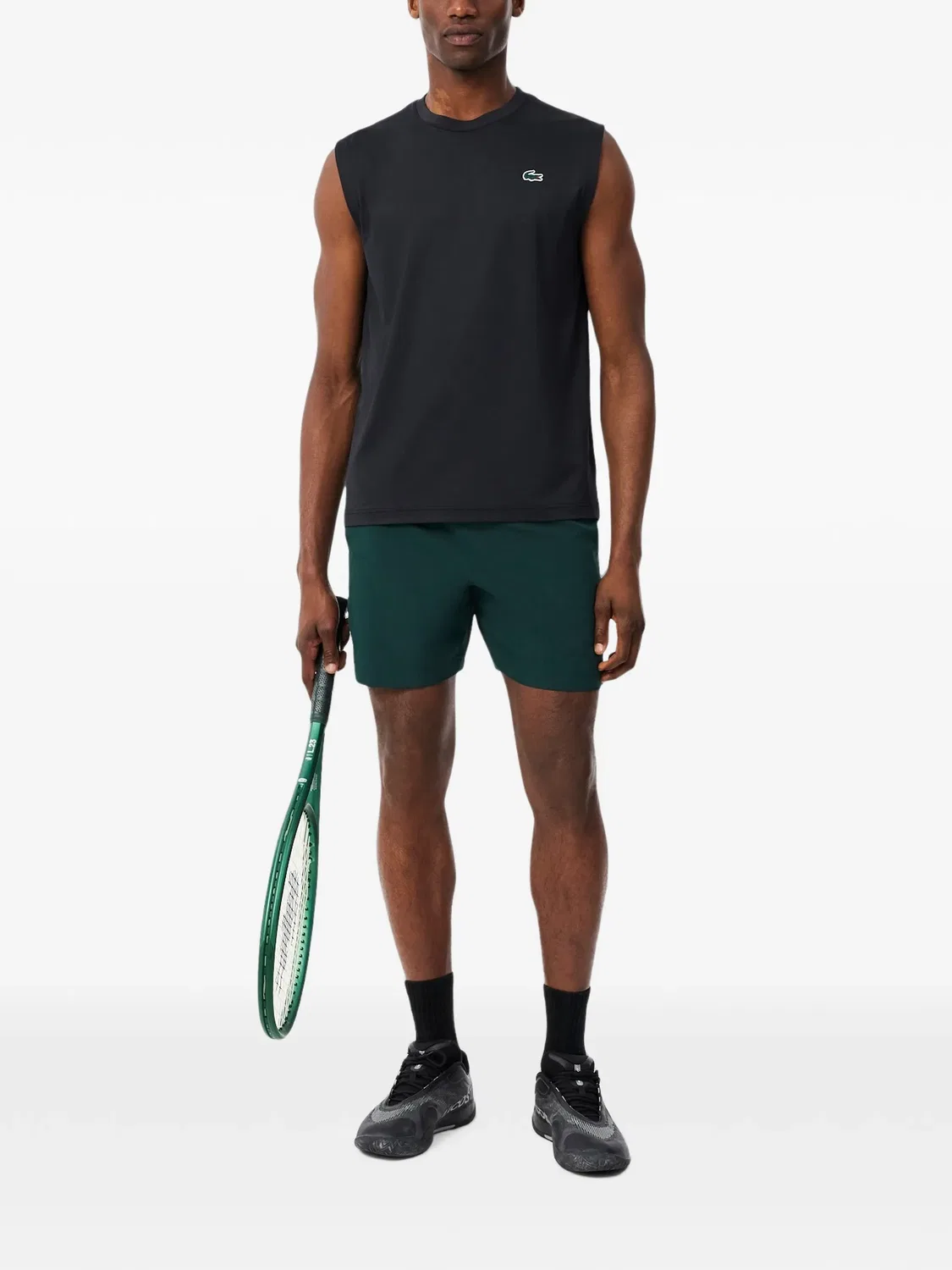 Шорты с нашивкой-логотипом зеленые Lacoste, зеленый