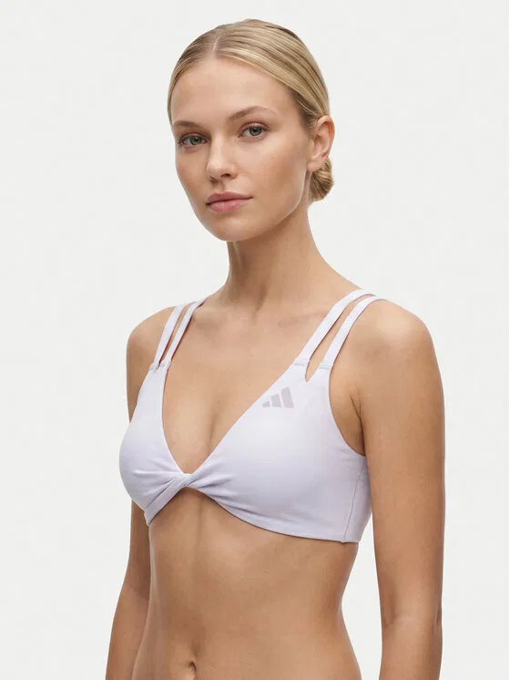 Спортивный бюстгальтер Optime Workout Reversible Twist Light Support Bra Adidas, светло-фиолетовый