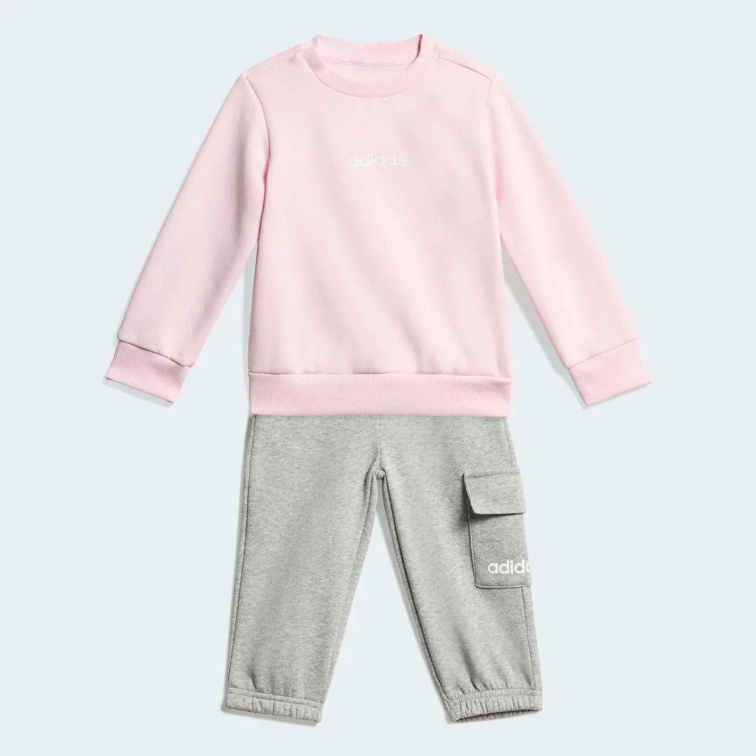 Детский спортивный костюм с принтом Essentials Kids Adidas, Altrosa Weiss Magentapink