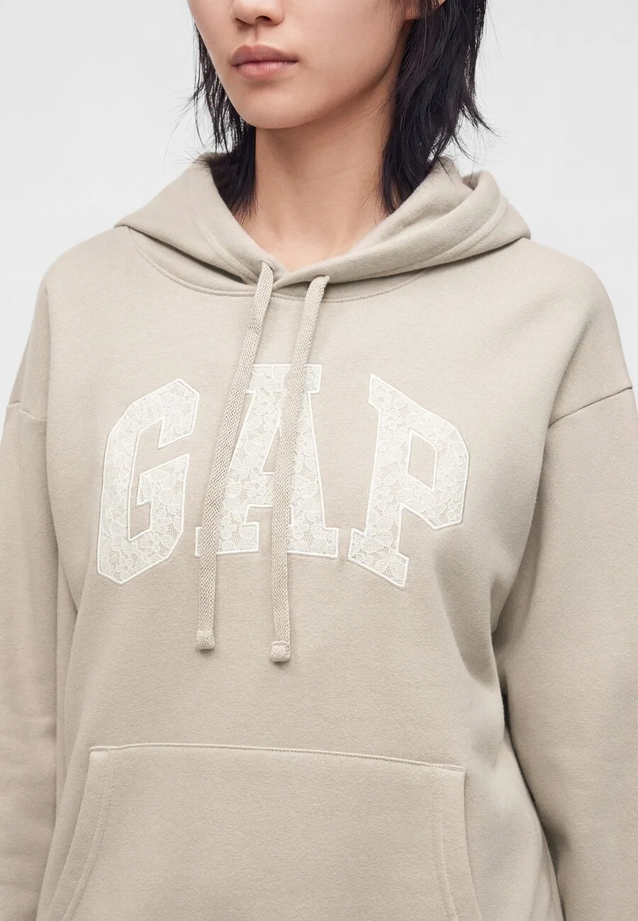 Толстовка GAP 'HERITAGE' серо-бежевого цвета — фото 2