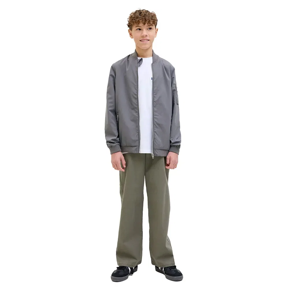 Бомбер Rush Jack & Jones, серый — фото 4