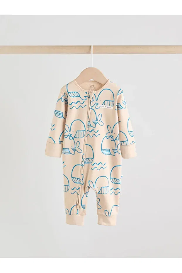 Детский комбинезон для новорожденных с принтом Basics Next Baby, Blue — фото 4