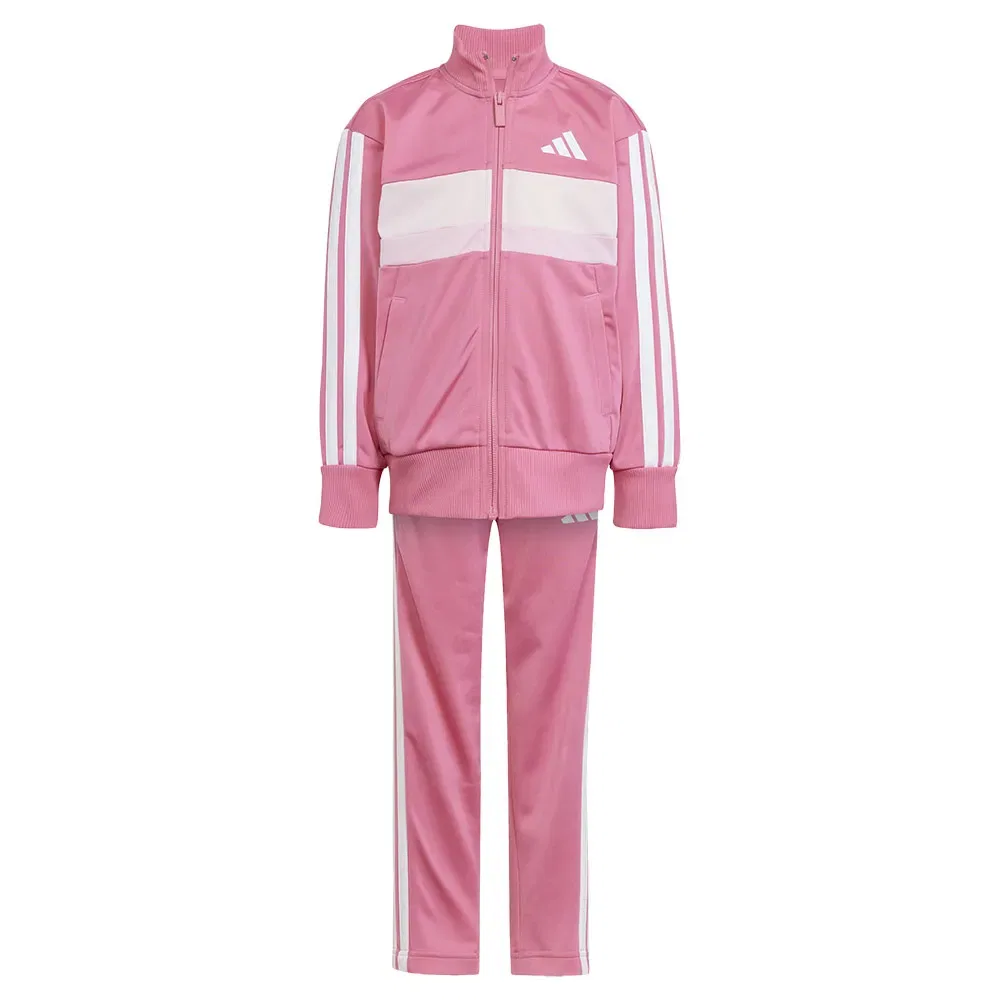 Детский спортивный костюм с принтом Tiberio 3 Stripes Tricot Adidas, Pink — фото 3