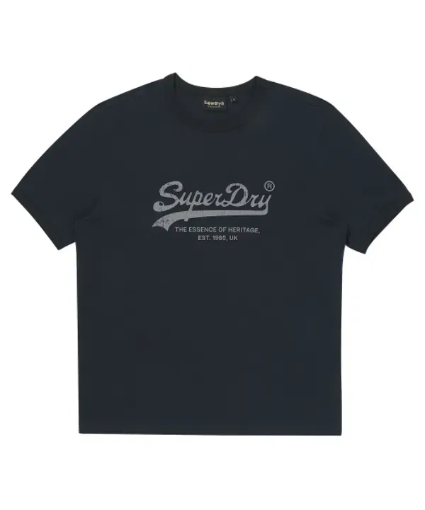 Футболка-поло с логотипом Superdry, темно-синий