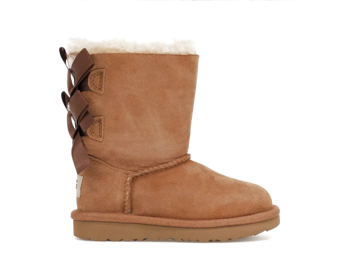 Детские ботинки с бантом UGG Bailey Bow II Boot, Chestnut