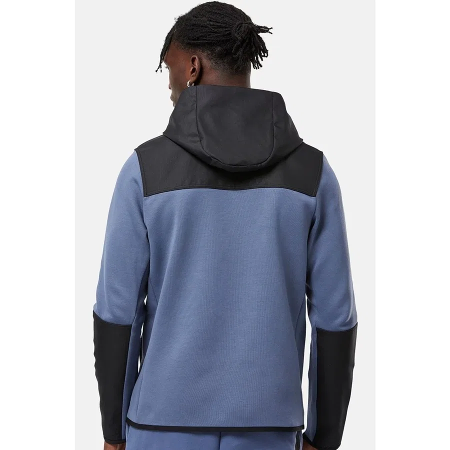 Худи Nike Tech Fleece Full Zip Unisex Hoodie, Сине-черный — фото 2