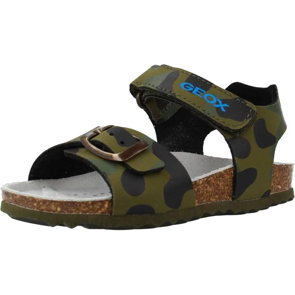 Детские сандалии с закрытым носком Geox B Sandal Chalki Boy, Grun