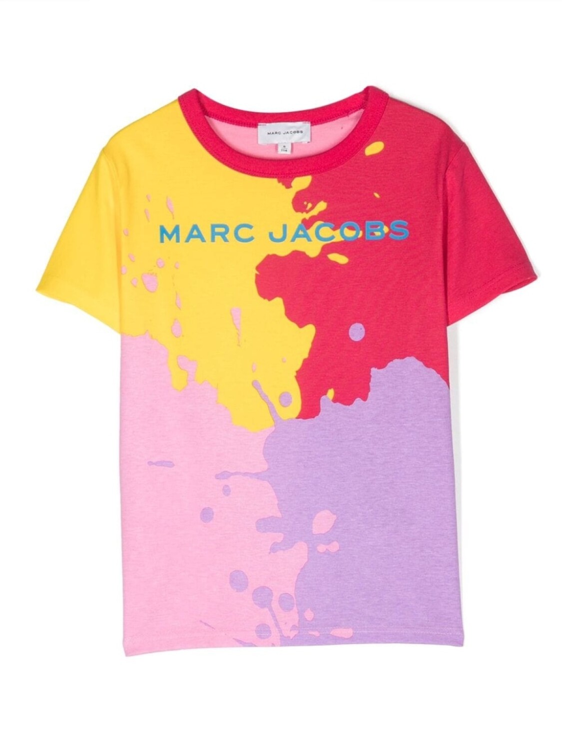 

Marc Jacobs Kids футболка в стиле колор-блок, розовый
