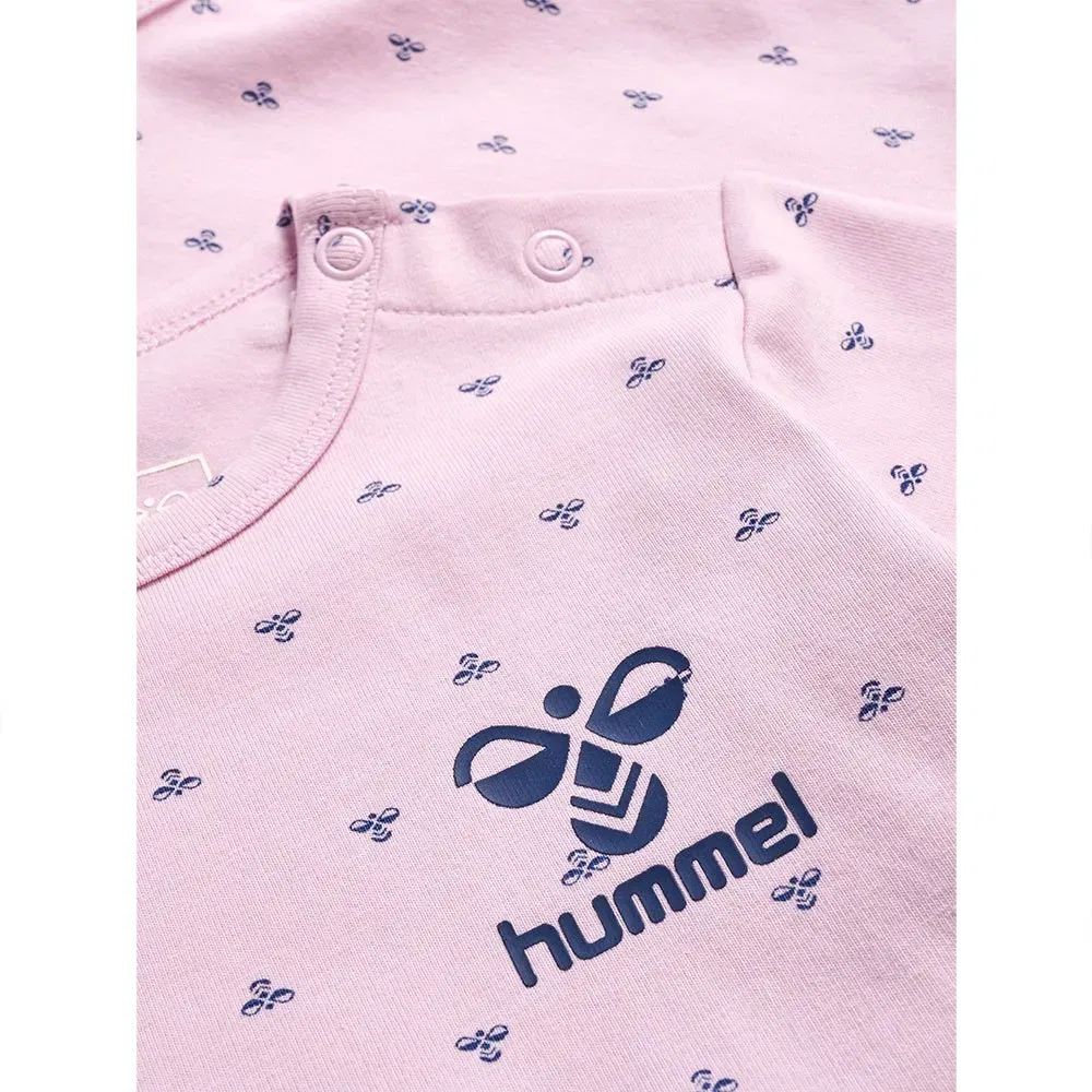 Боди с длинным рукавом Beesy Hummel, розовый — фото 3