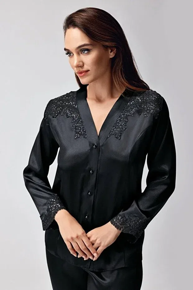 Детский комплект пижам с длинным рукавом Freshness 9950-pt Melonika, Black — фото 2