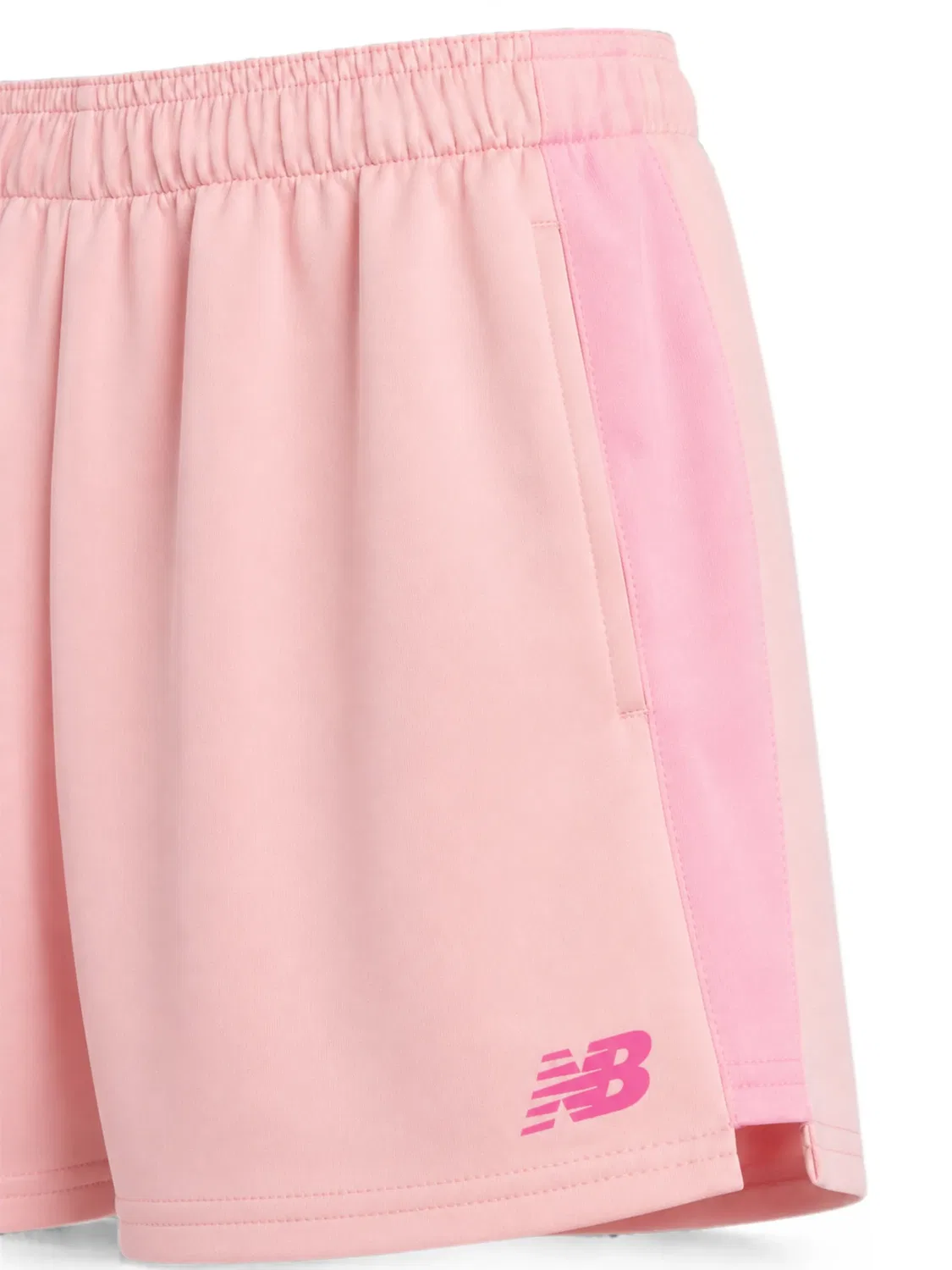 Шорты с логотипом New Balance Kids, розовый — фото 3