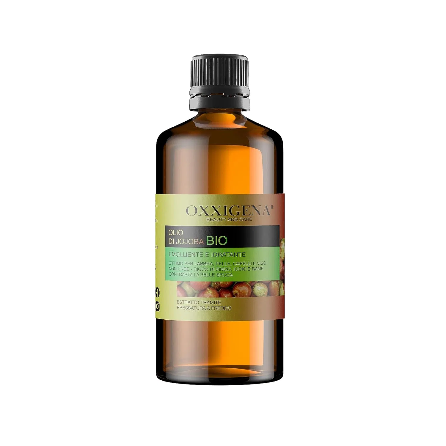 Масло для лица и тела Jojoba Oil органическое, 250 мл, OXXIGENA