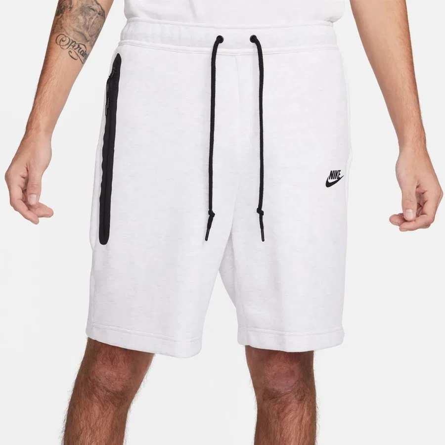 Шорты спортивные с флисом Tech Fleece Nike, Светло-серый — фото 2