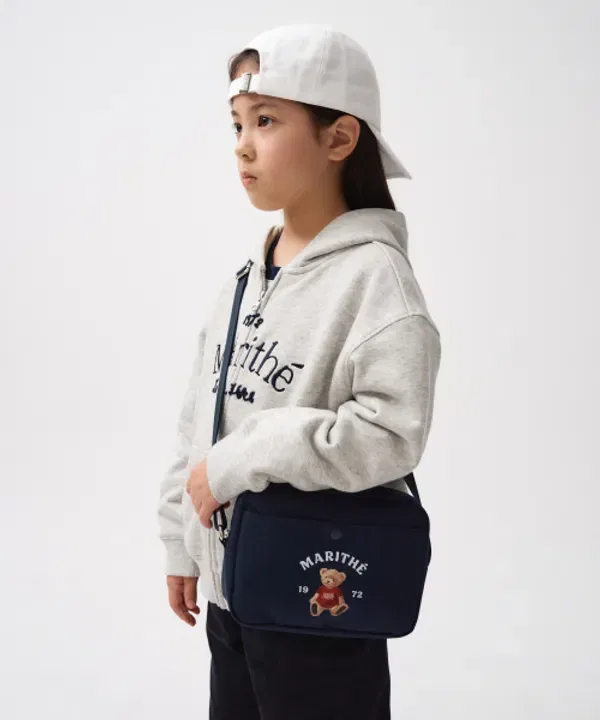 Кросс-боди сумка мини с медведем, MARITHÉ, navy