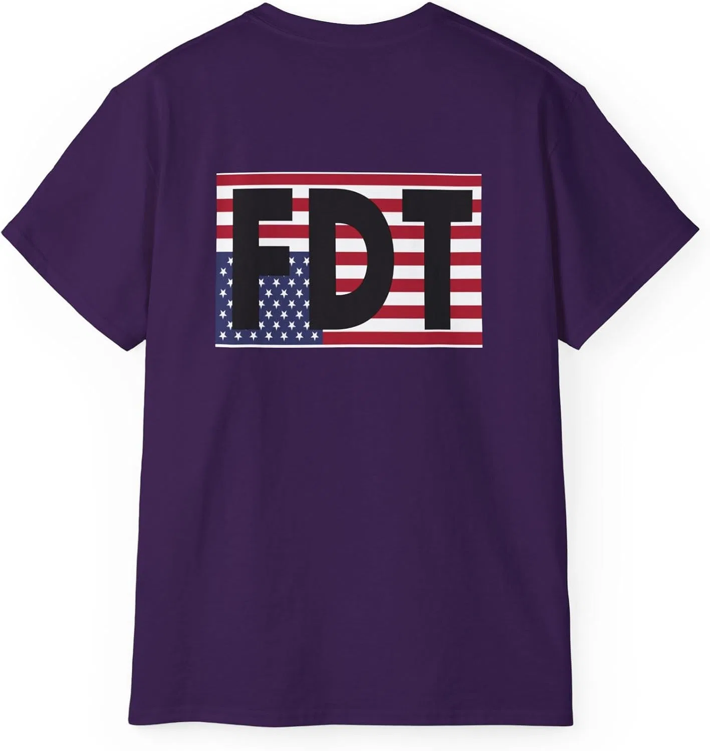 Мужская футболка с двойным принтом FDT, Purple