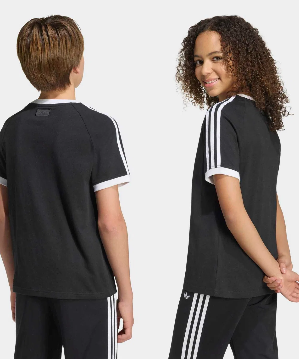 Детская футболка свободного кроя с принтом Disney Adidas Originals, Black — фото 2
