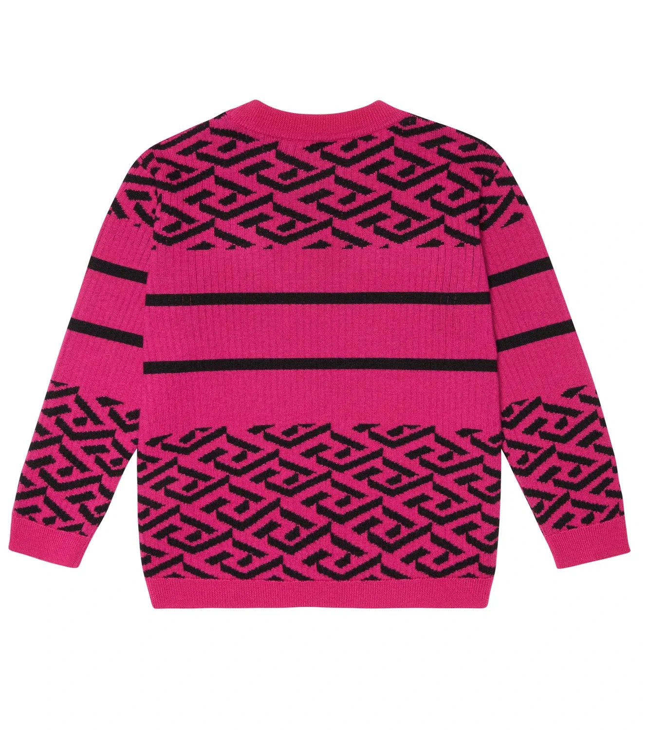 Свитер шерстяной Medusa Greca Versace Kids, розовый — фото 4