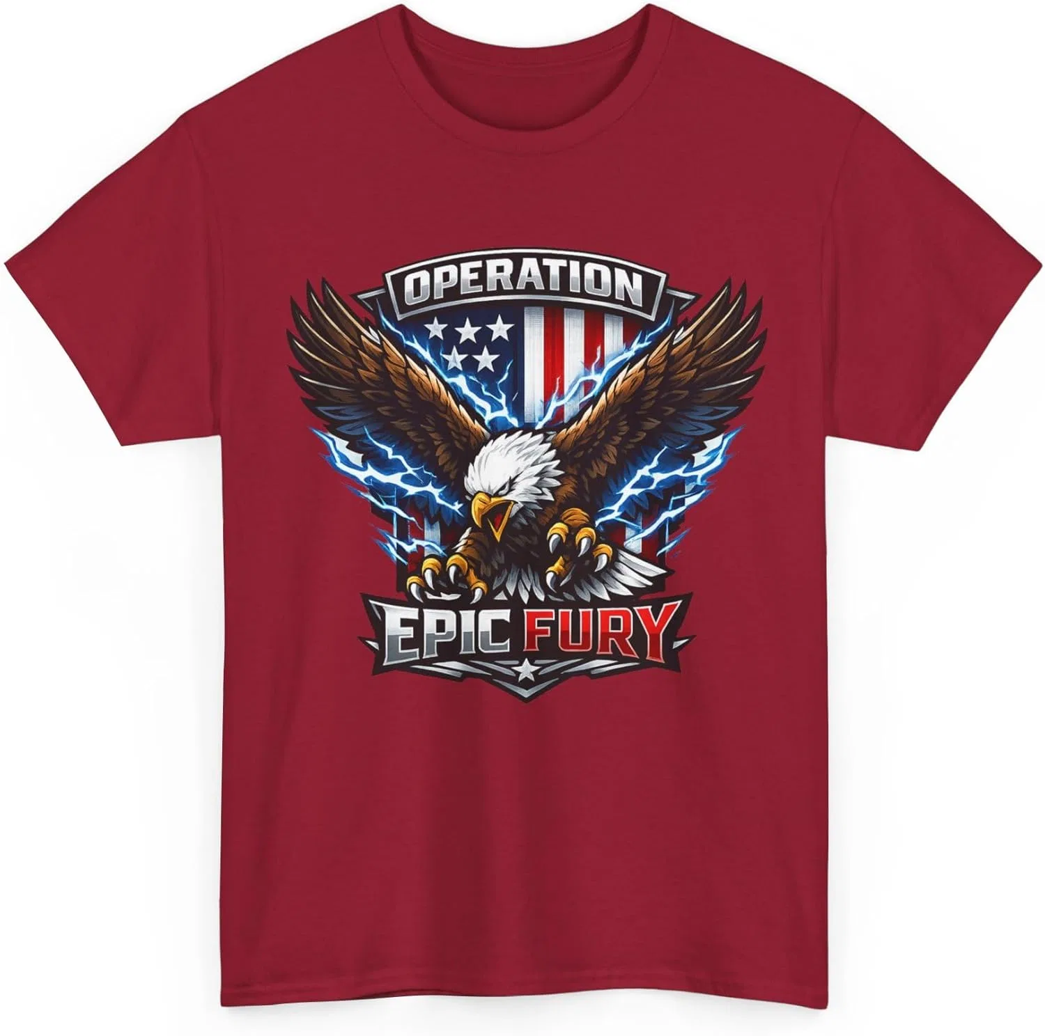 Мужская футболка с орлом Patriotic Graphic T-Shirt, Cardinal Red
