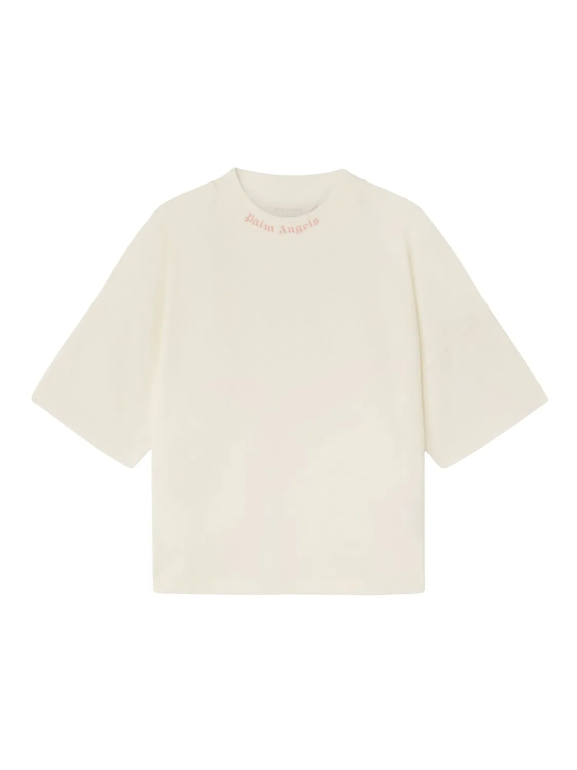 Футболка с логотипом Palm Angels Kids, нейтральные цвета