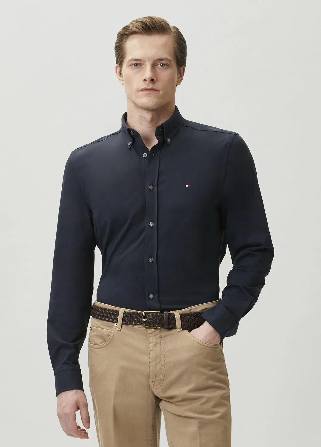 Рубашка Performance Slim Fit Tommy Hilfiger, Mavi