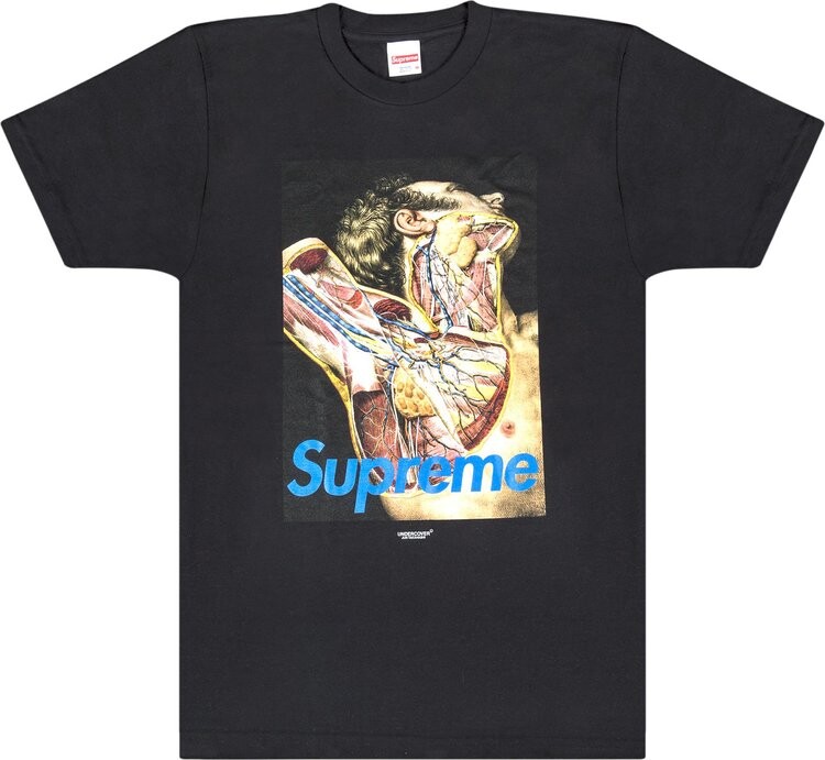 

Футболка Supreme x Undercover Anatomy T-Shirt 'Black', черный