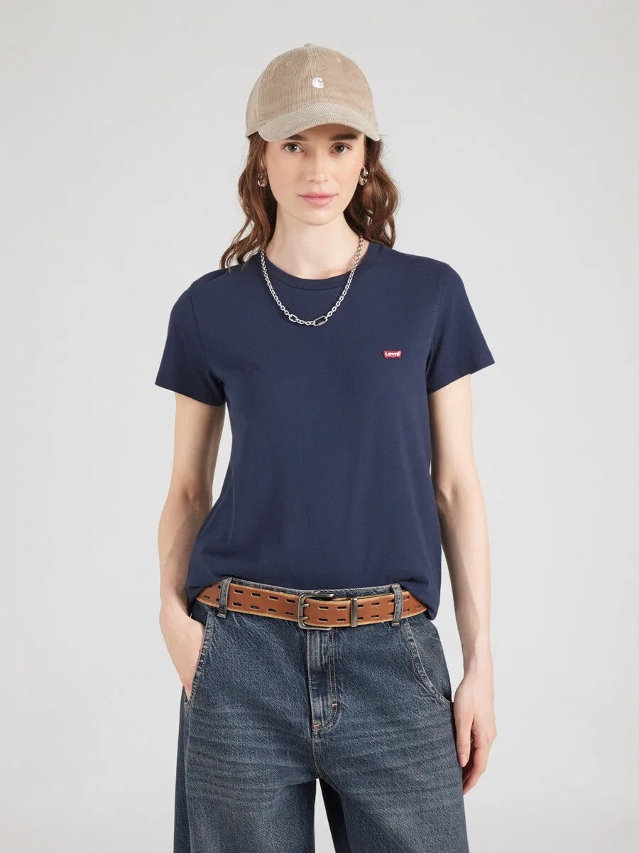 Футболка LEVI'S "Perfect" темно-синего цвета — фото 2