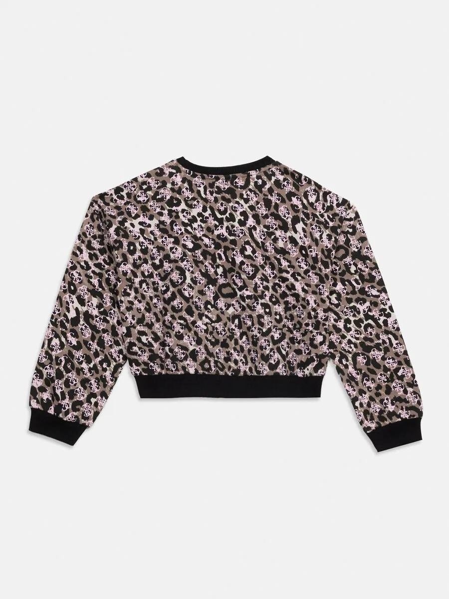 Толстовка GUESS светло-коричневого и черного цвета — фото 3