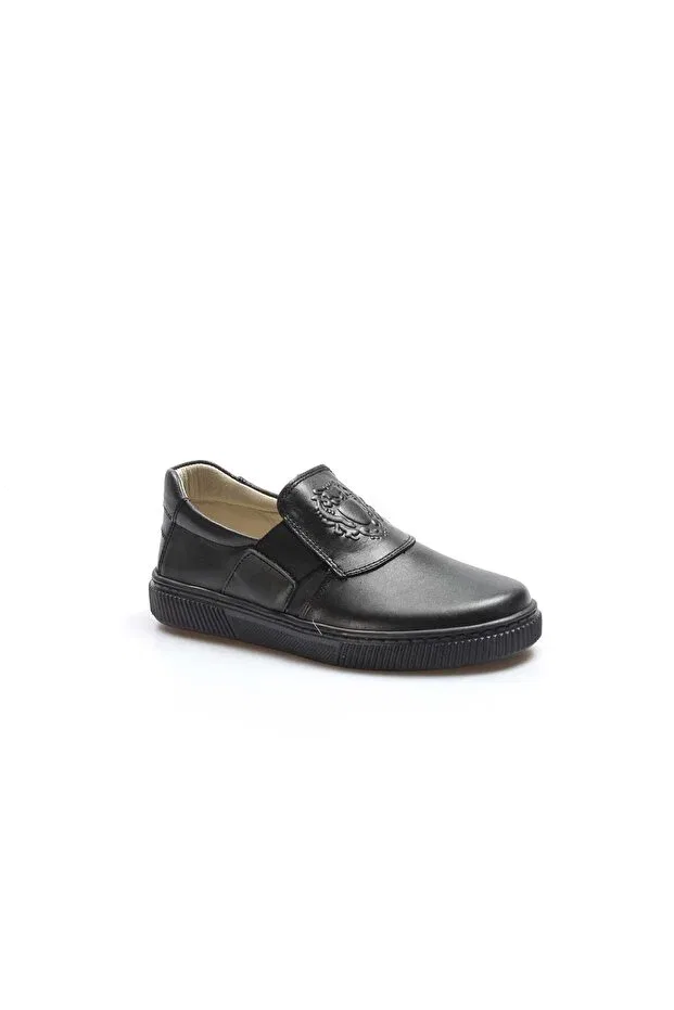 Детские повседневные туфли для девочек из натуральной кожи Mirgeshoes, Black