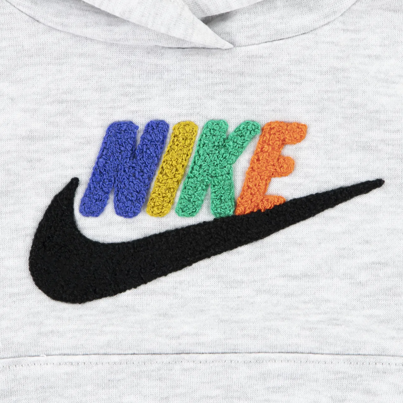 Детский спортивный костюм Club Chenille Nike, цвет Grey/Midnight Navy — фото 3