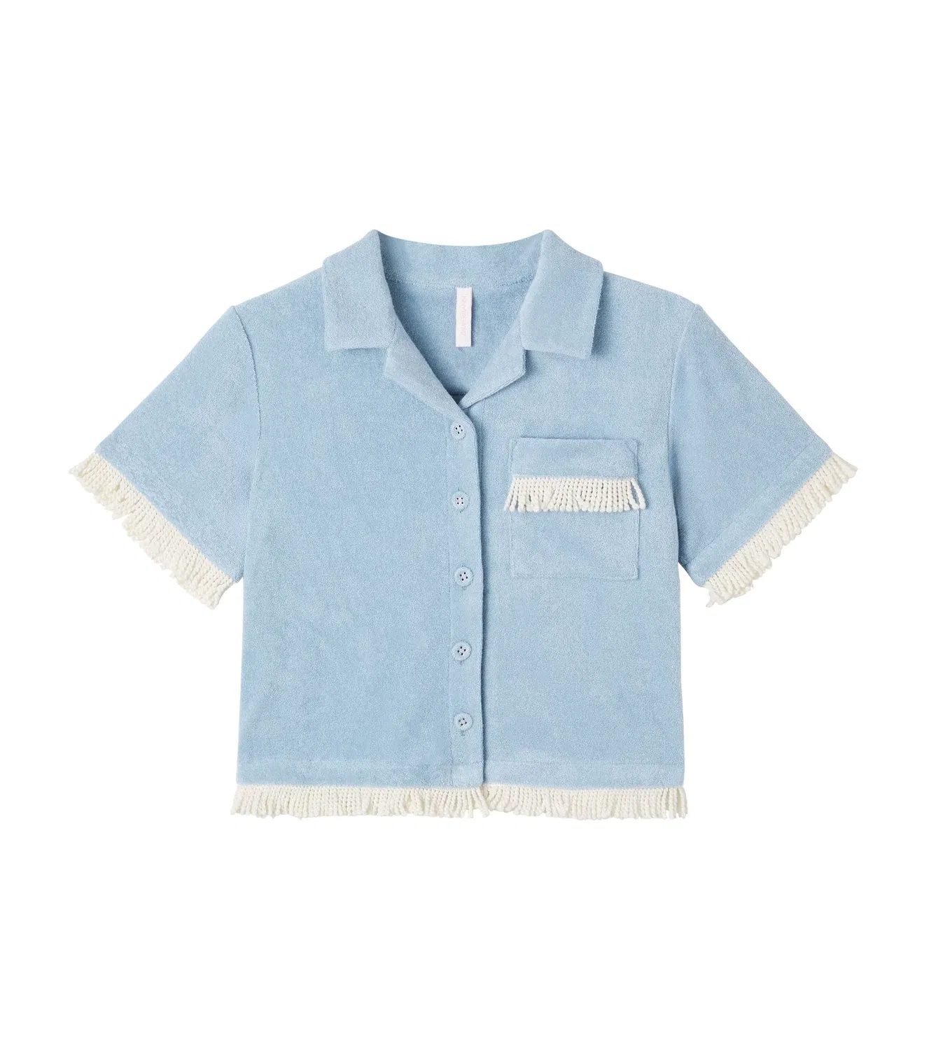 Топ с бахромой Zimmermann Kids, синий
