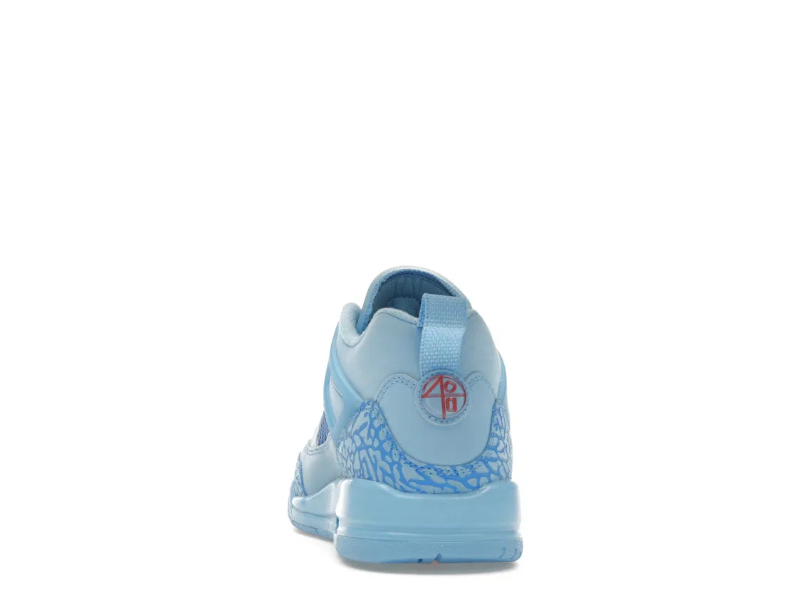 Детские кроссовки Lifestyle Jordan Spizike Low Jordan, Football Blue/Fountain Blue/University Red — фото 4