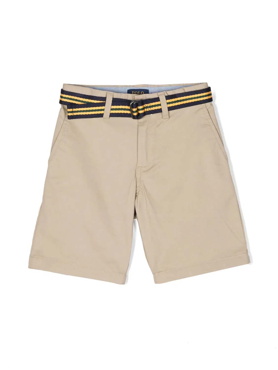 Шорты с поясом из хлопка Polo Ralph Lauren, нейтральные