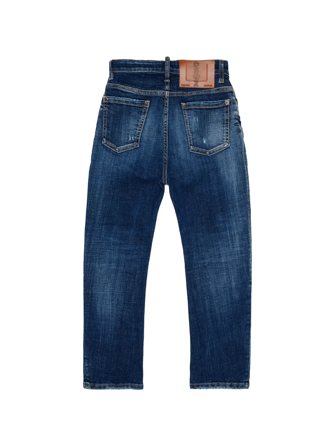 Джинсы с эффектом разбрызганной краски Dsquared2 Kids, синий — фото 2