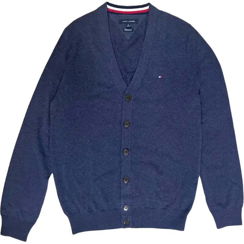 Мужской джемпер с V-образным вырезом Tommy Hilfiger, Haze Blue