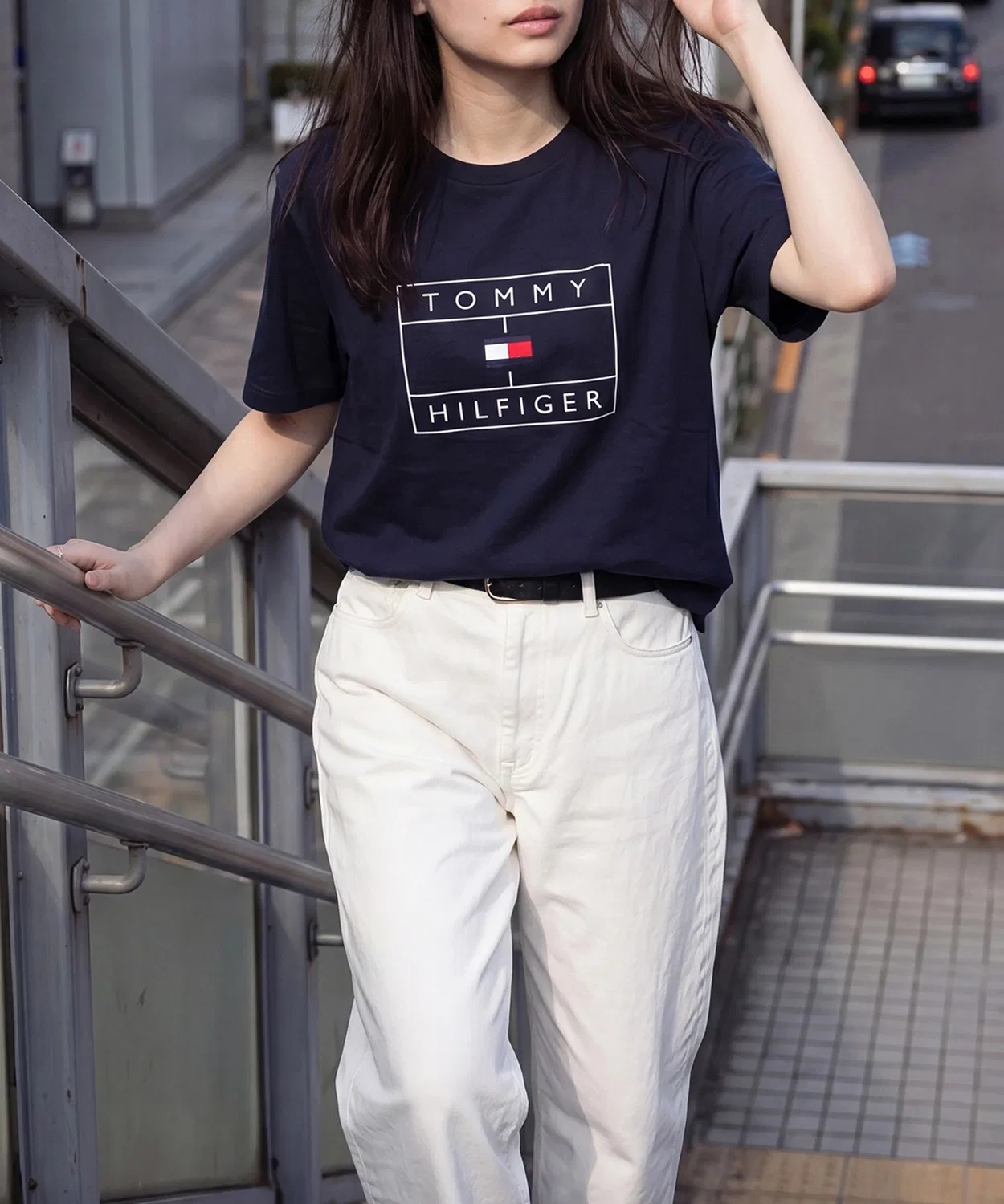 Мужская футболка с принтом Graphic Sleep Tee TOMMY HILFIGER, Navy — фото 3