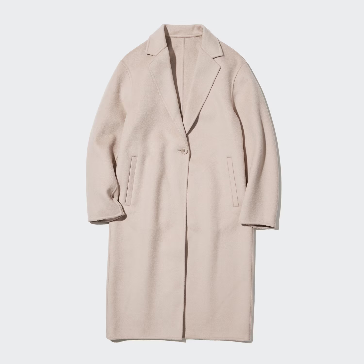 

Двустороннее длинное пальто Uniqlo, 30 кремовый
