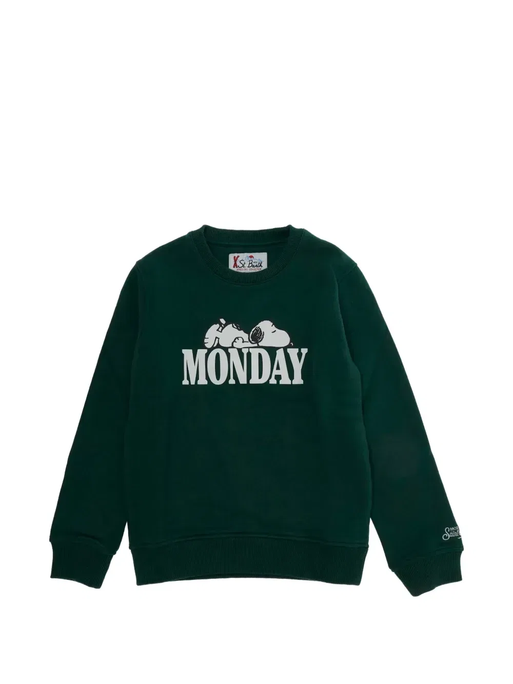 Толстовка свитшот Hutton из коллекции Peanuts MC2 Saint Barth Kids, зеленый