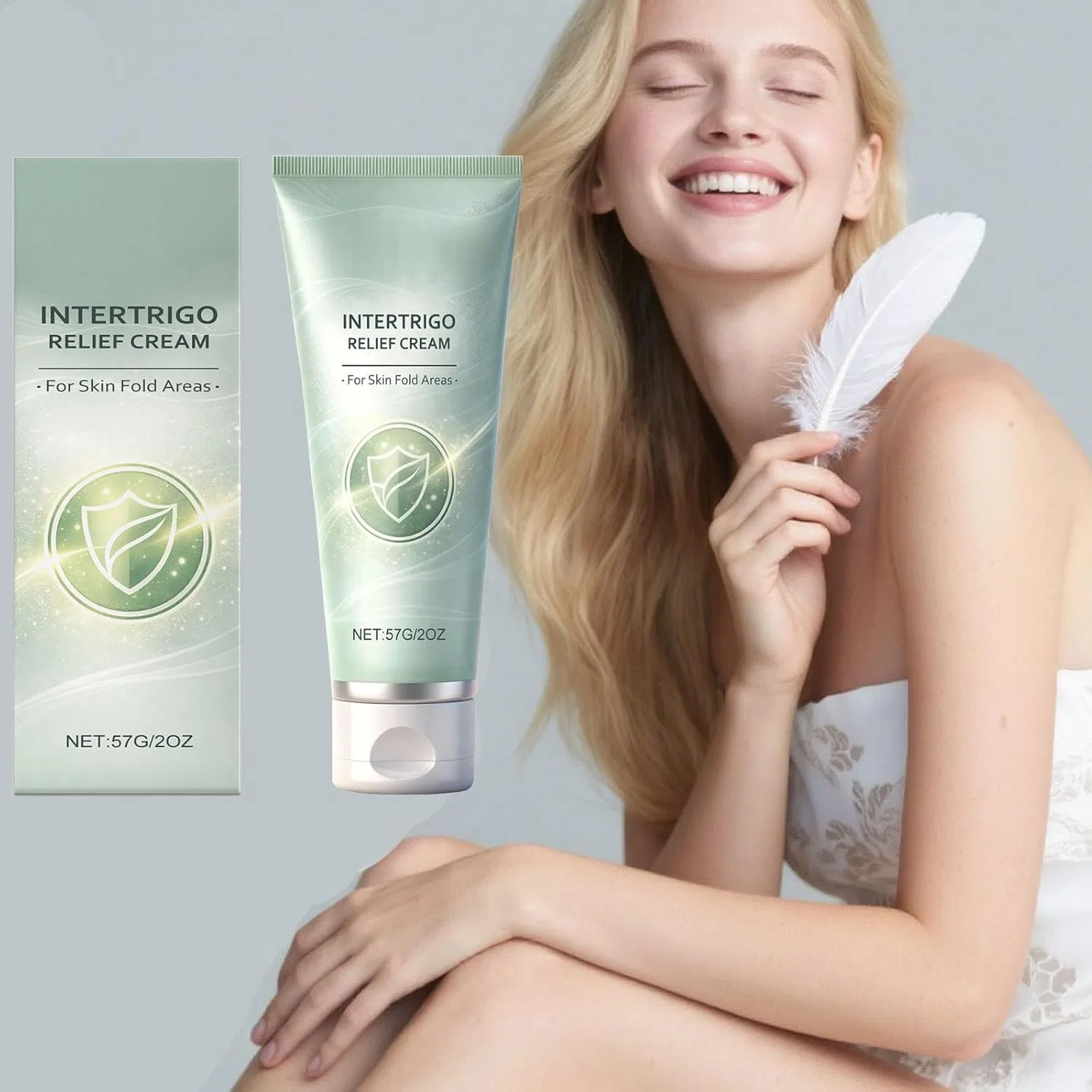 Крем для ухода за кожей в складках, Intertrigo Relief Cream, XIAOPINPI, 57 г — фото 2