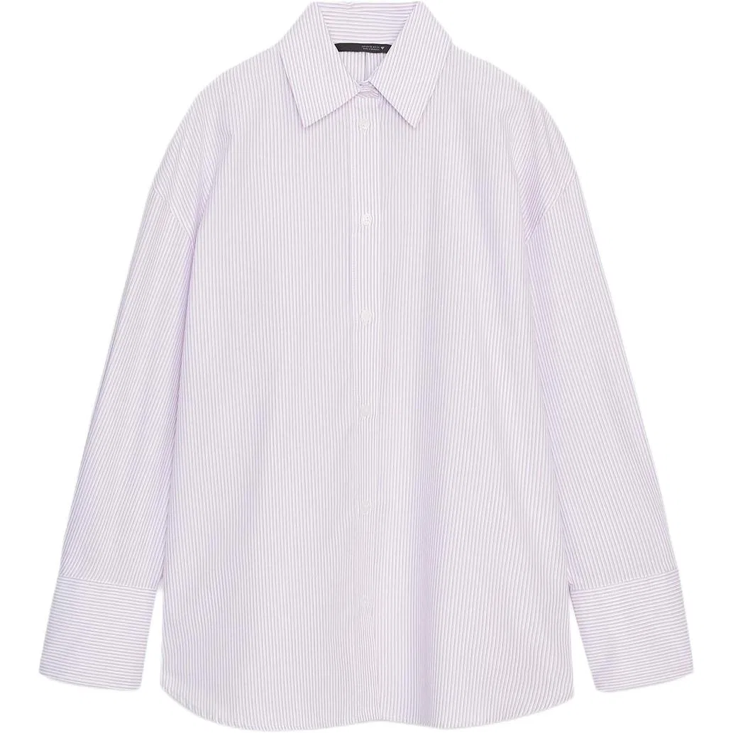 Женская рубашка с лацканами Light Purple ZARA, Light Purple