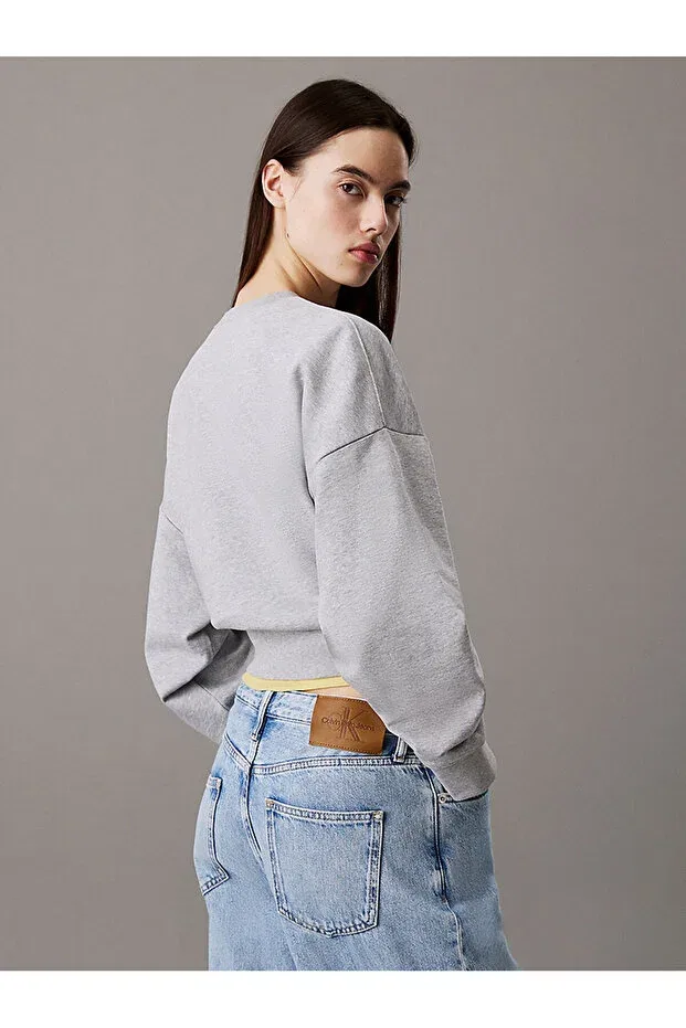 Женские свитшот с длинным рукавом Calvin Klein, Gray — фото 2