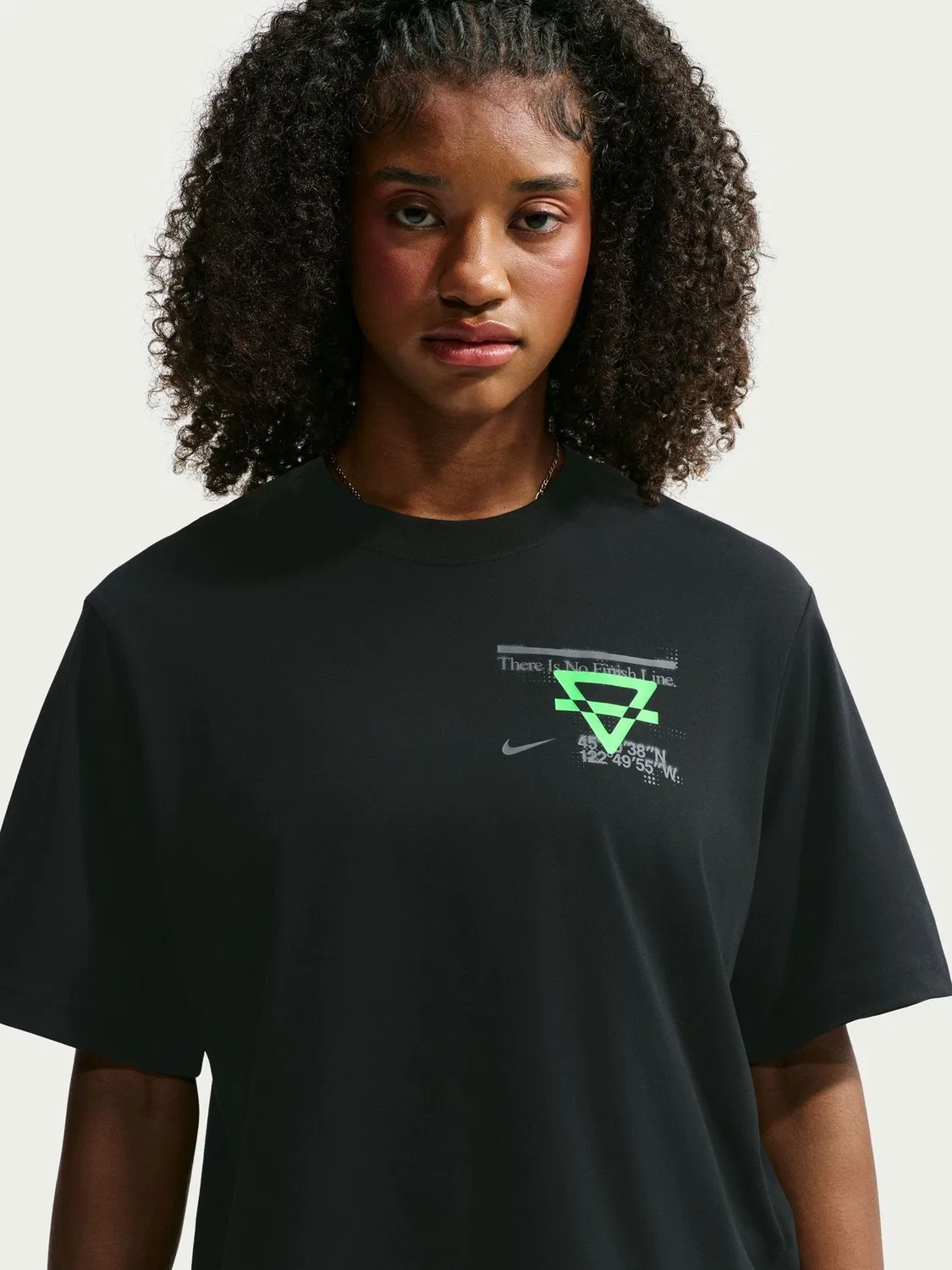 Футболка беговая Nike Swift Dri-FIT Boxy, черный — фото 4