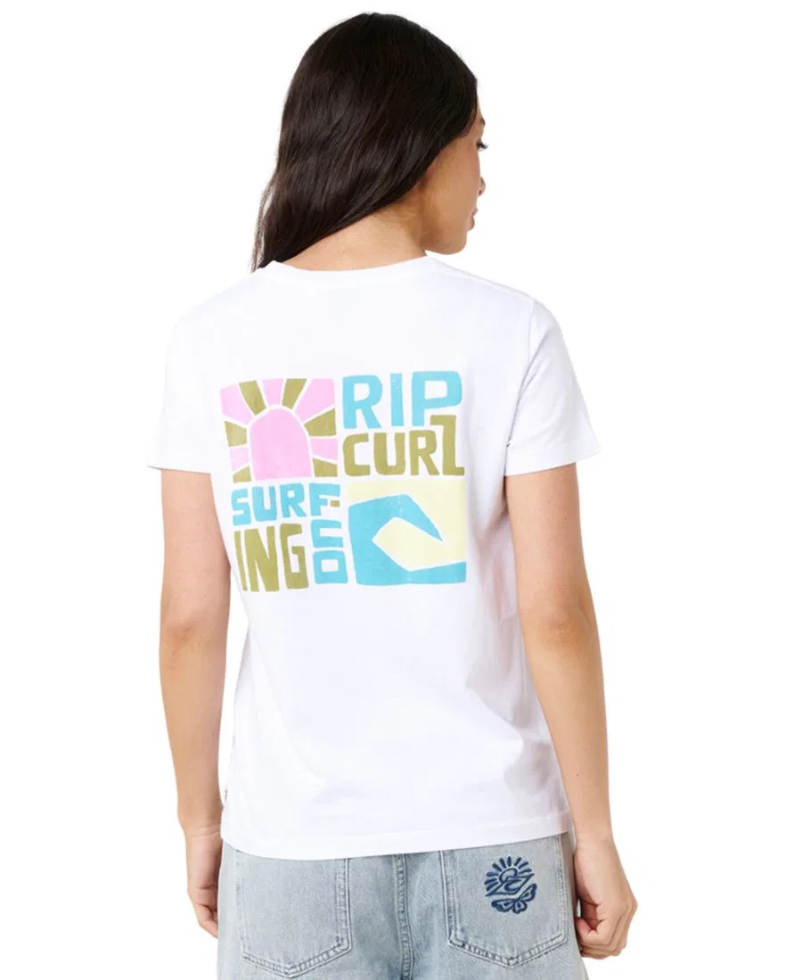 Футболка с принтом Catalina Island Rip Curl, White — фото 3