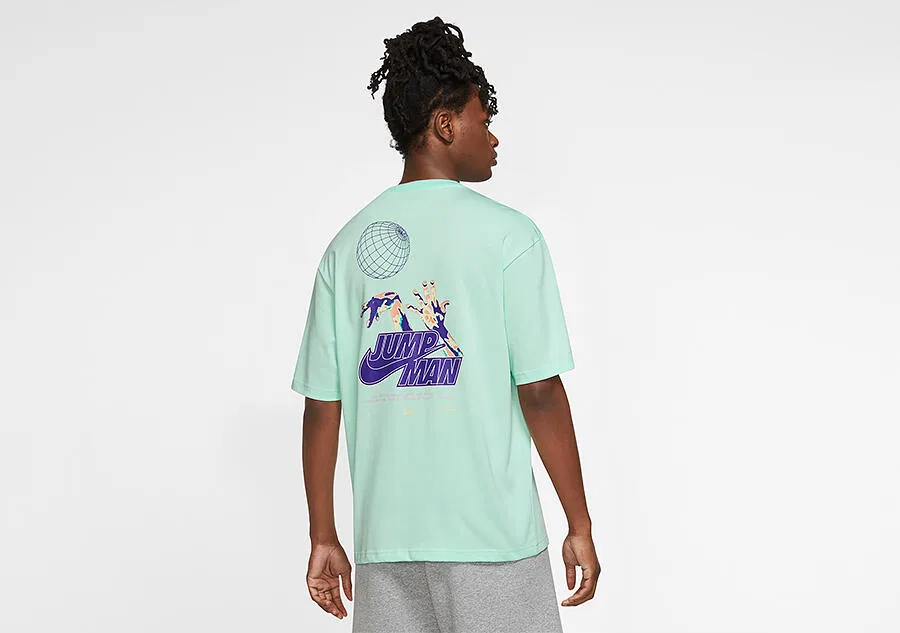 Мужская футболка с принтом Nike Air Jordan Jumpman Statement 85, Цвет GRUN — фото 2