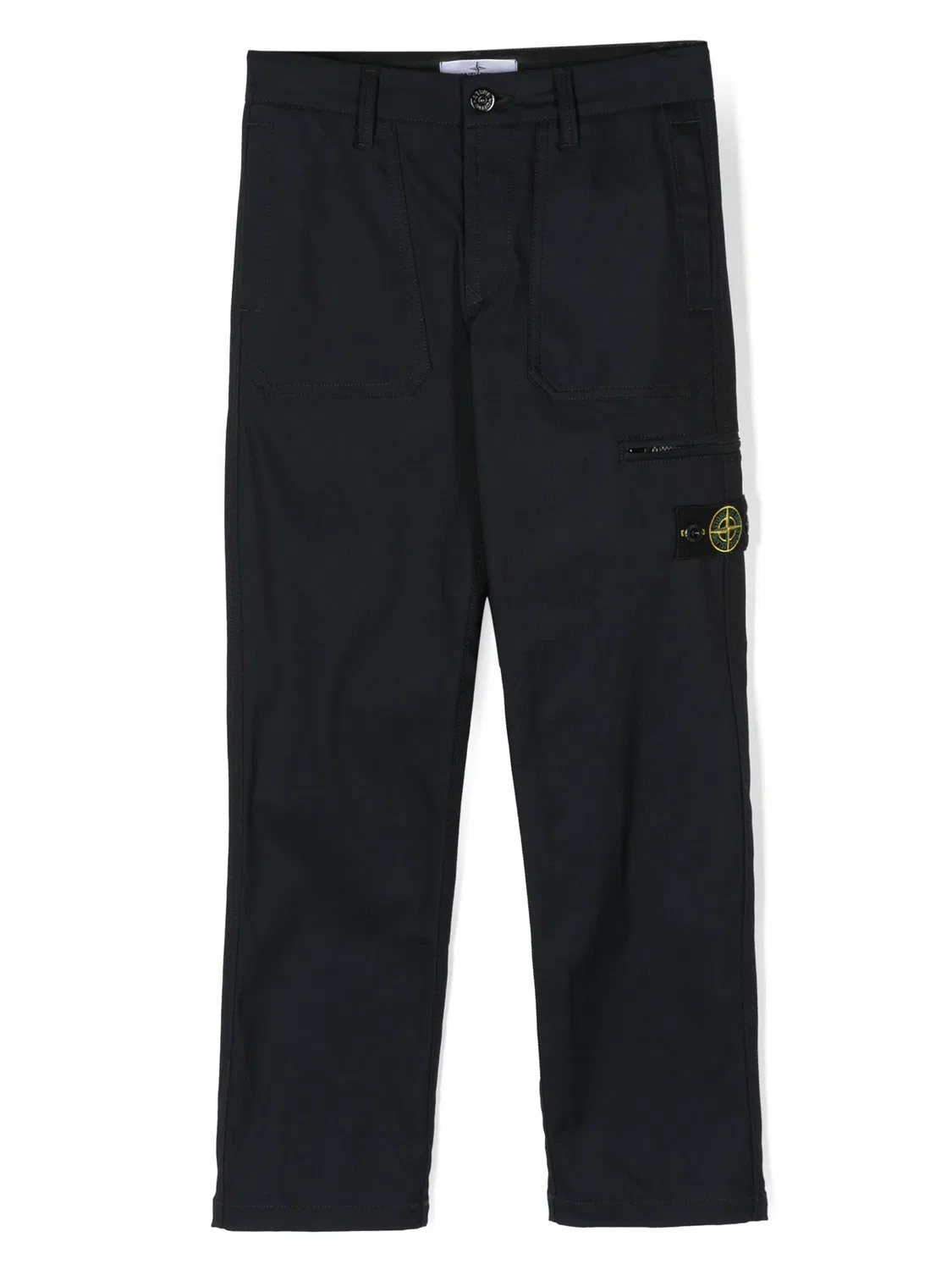 Прямые брюки с эмблемой Компас Stone Island, темно-синий