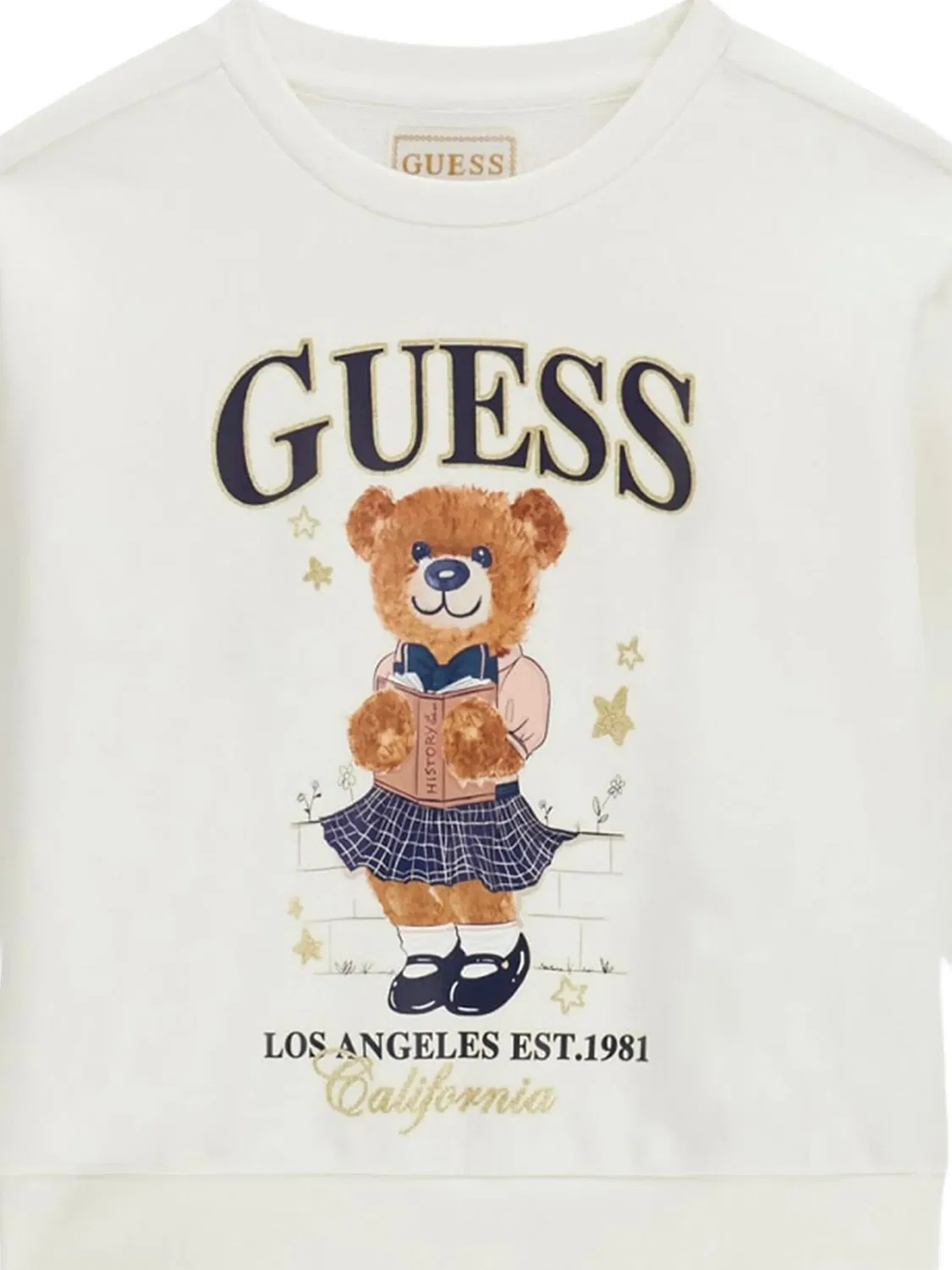 Толстовка с принтом Guess Kids, нейтральные цвета — фото 3