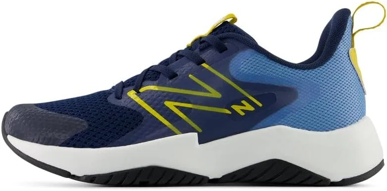 Детские кроссовки для мальчиков с принтом Rave Run New Balance, Analog Blue/Nb Navy — фото 2
