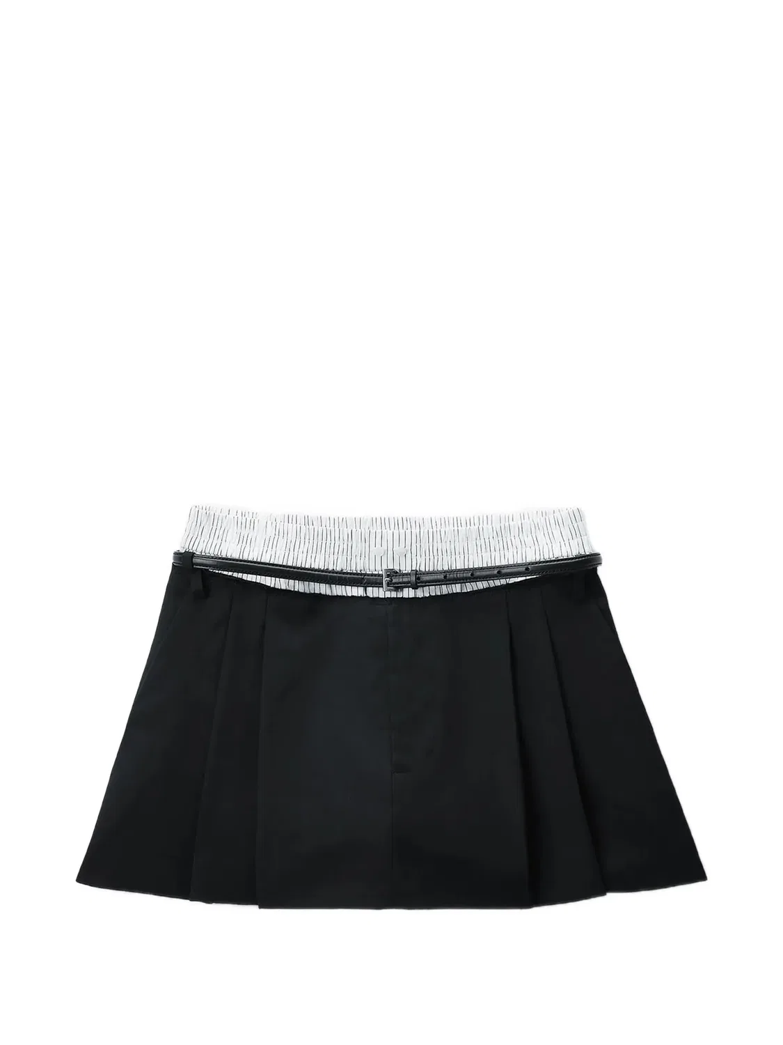 Юбка-шорты многослойная черного цвета Alexander Wang, черный