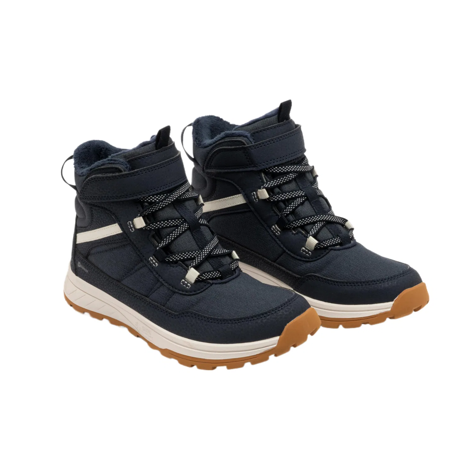 Детские зимние ботинки с высоким голенищем SH500 DECATHLON, Blue Black — фото 4